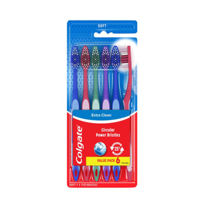 Colgate Extra Clean Toothbrush, Soft Toothbrush for Adults,(Pack of 1)
